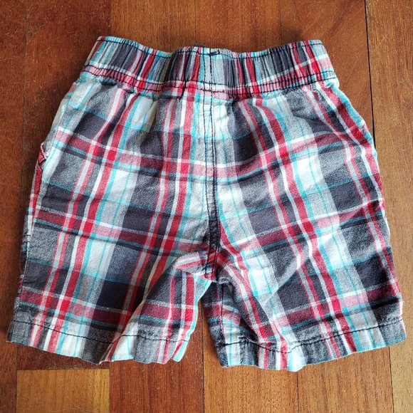 Jumping Beans Red & Brown Plaid Shorts Size 2T - Picture 4 of 5